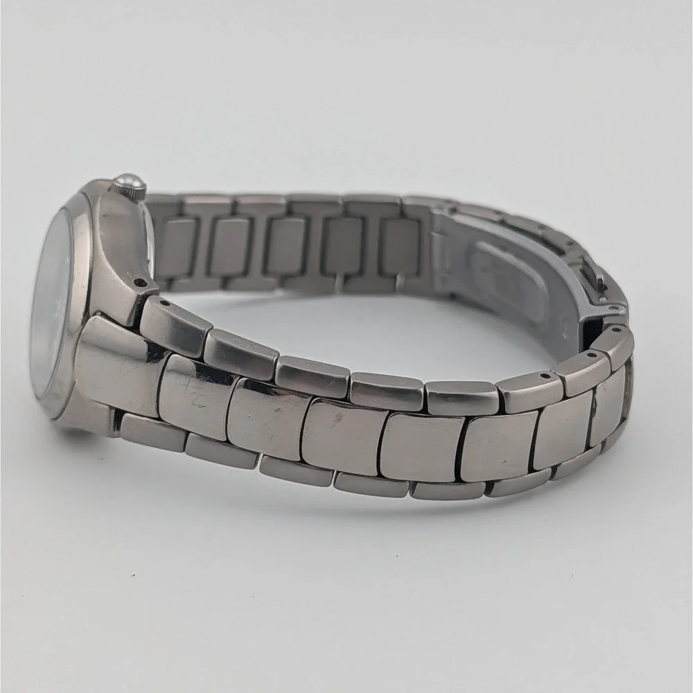 Citizen Eco-Drive Titanium E001-K18451 Women's WR100 Day Date Black Dial Watch